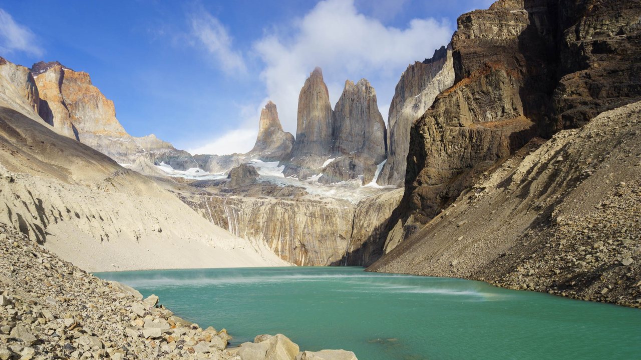 As famosas Torres del Paine.
