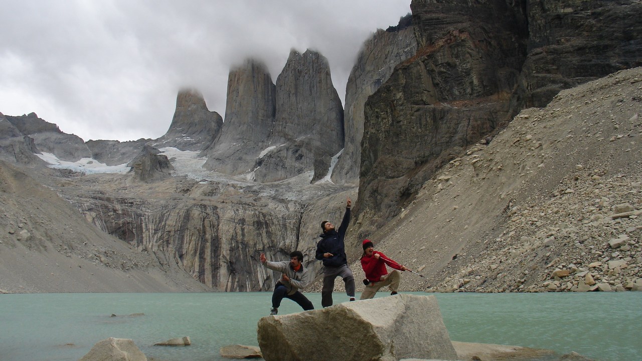 Mirante da base das Torres del Paine.