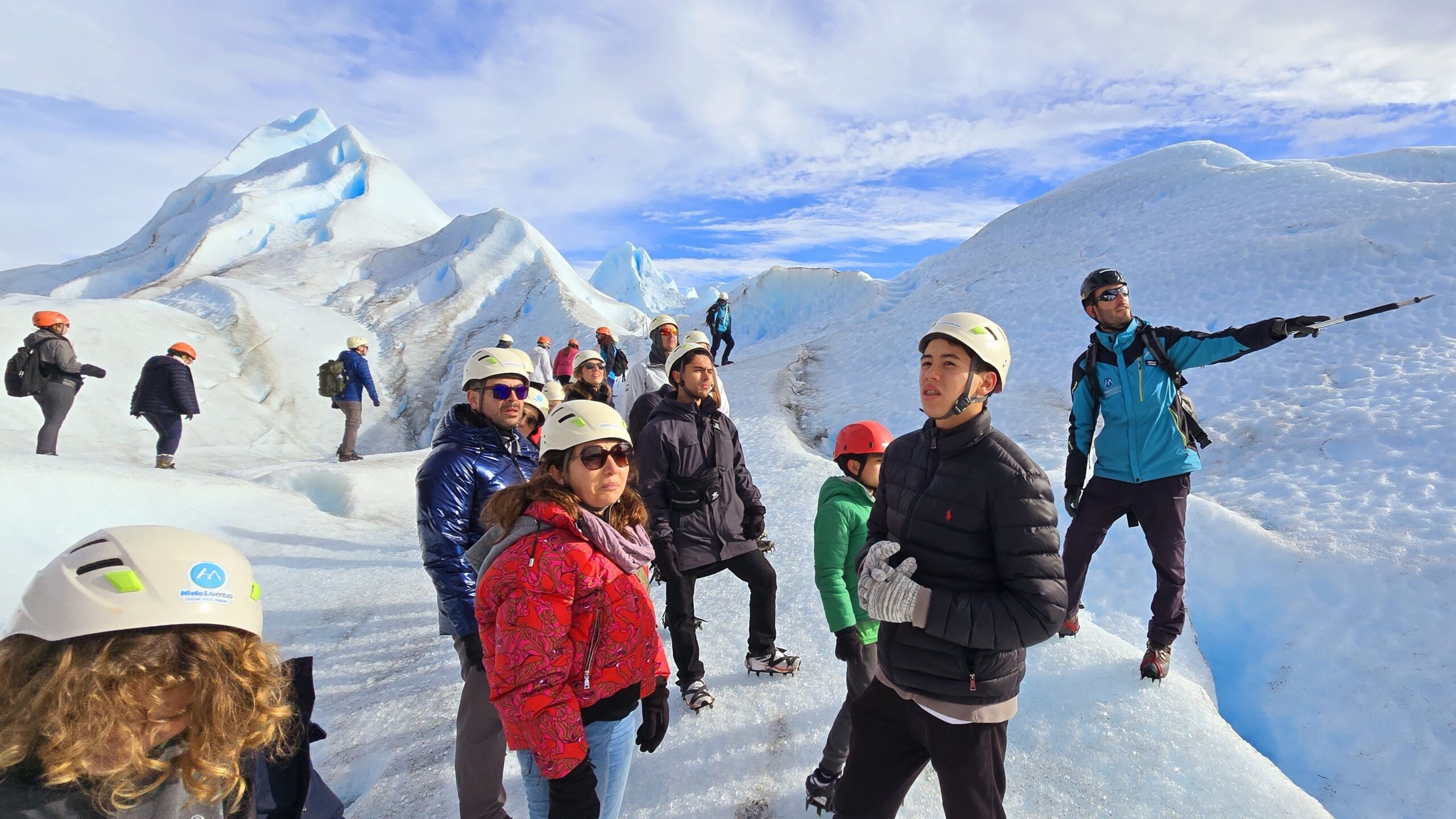 Trekking sobre o Glaciar Perito Moreno.
