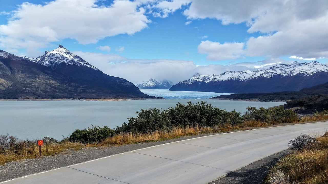 Vista do glaciar a partir da RP 11.